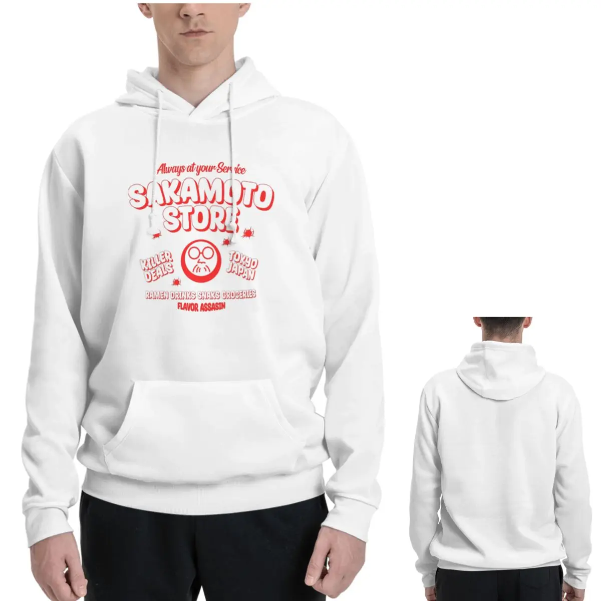 Mens Fashion Store - サカモトデイズストアパーカー男性女性カジュアルプルオーバースウェットファッション長袖ストリート秋冬
