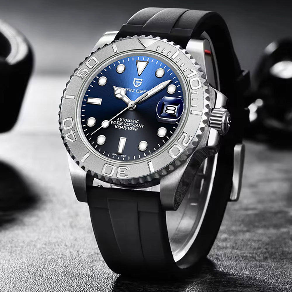 Mens Fashion Watch - パガーニデザイン新しい自動メンズ腕時計サファイアガラス 40 ミリメートル機械式時計ステンレス鋼 100 メートル防水時計時計男性ギフト