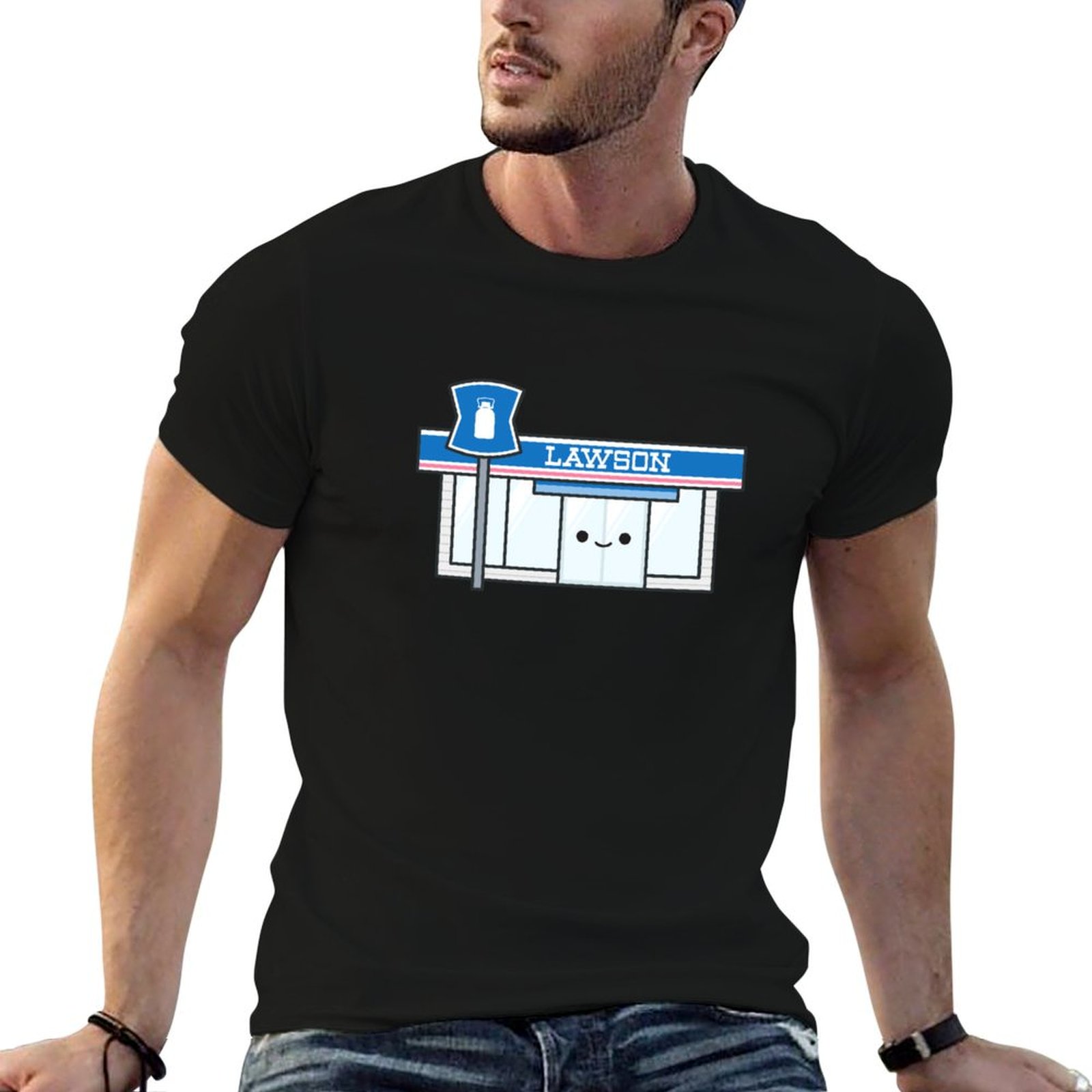 Mens Fashion Store - ローソン - 日本のコンビニ（コンビニエンスストア）Tシャツ ファッショングラフィックTシャツ メンズ用