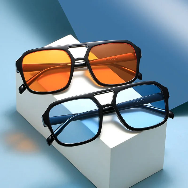 Men'S Fashion Round Glasses - 新しい Pc フレームラウンドサングラス女性男性ヴィンテージブランドスクエアサングラス男性用シェード女性眼鏡アンチグレア眼鏡