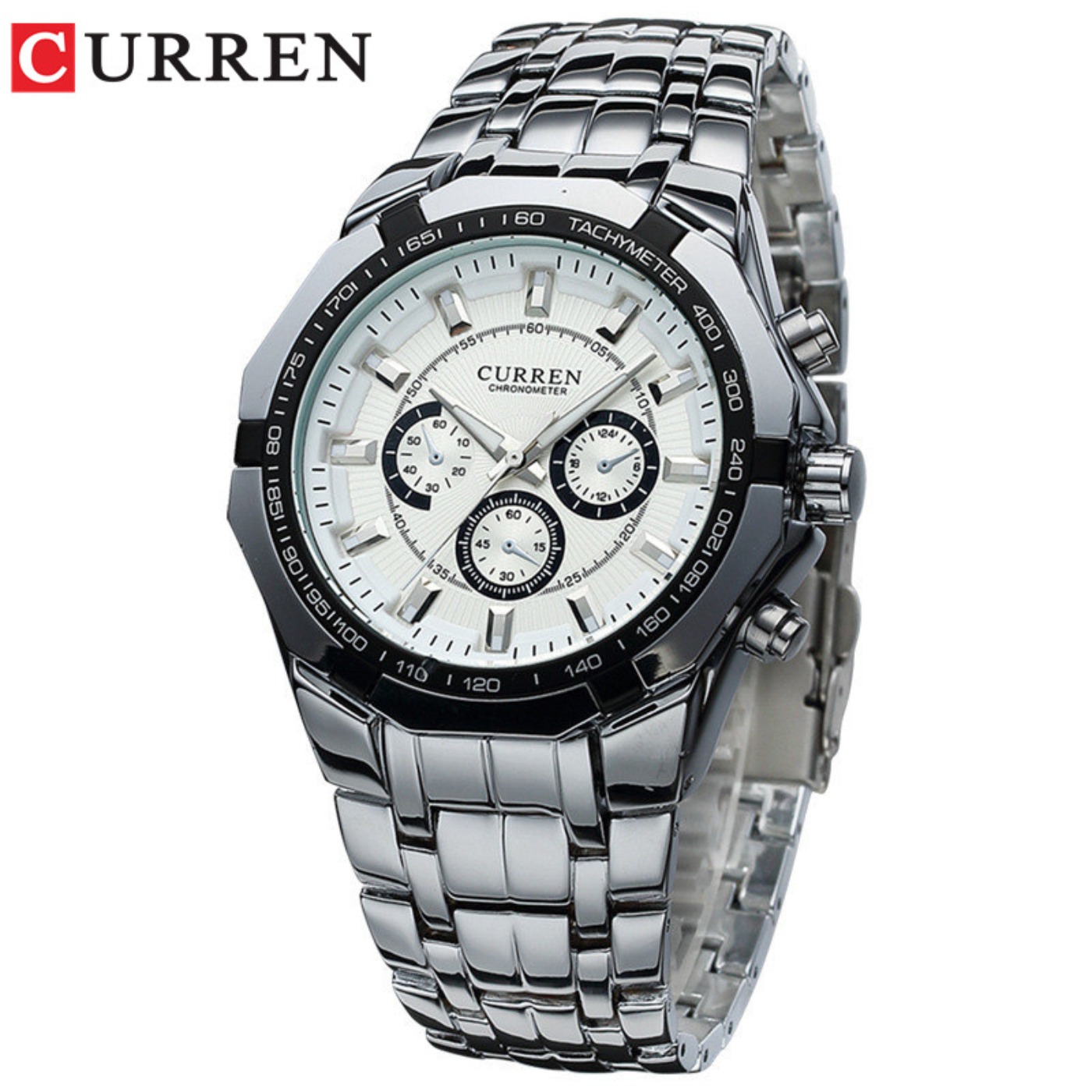 Mens Fashion Watch - カレン男性高級ブランドミリタリースポーツメンズ腕時計フルスチールクォーツ時計メンズ防水ビジネス腕時計レロジオ Masculino