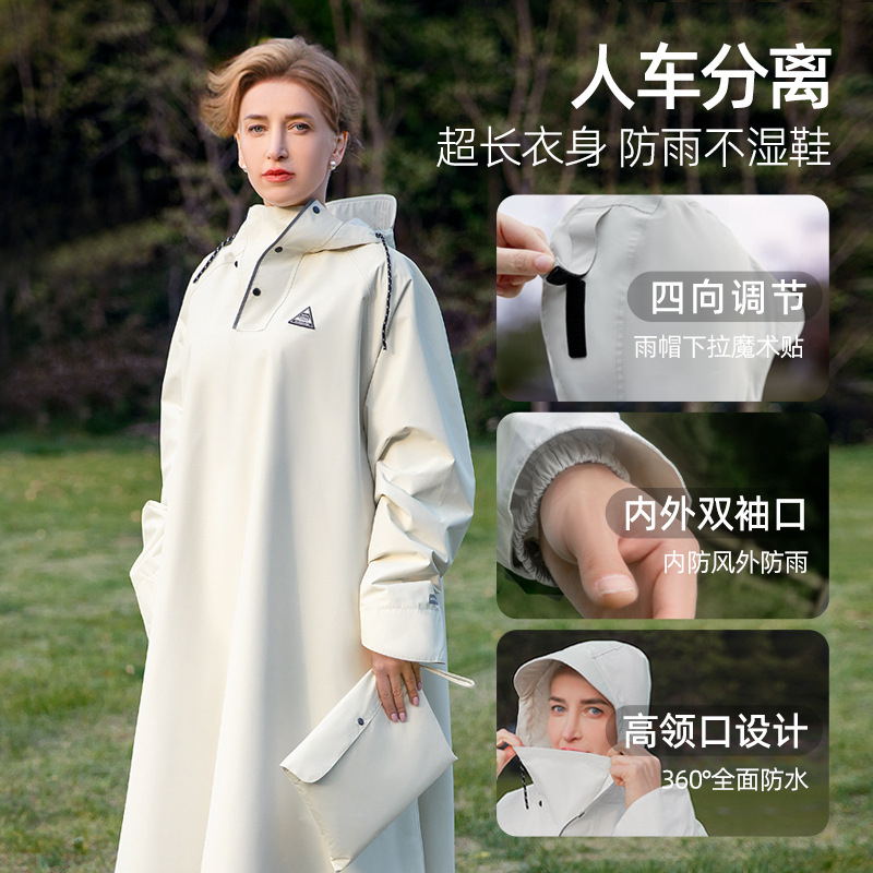 Mens Fashion Poncho - 大人用ファッションアウトドアレインコート全身防水特大ロングポンチョ男女兼用サイクリングバイク乗車用