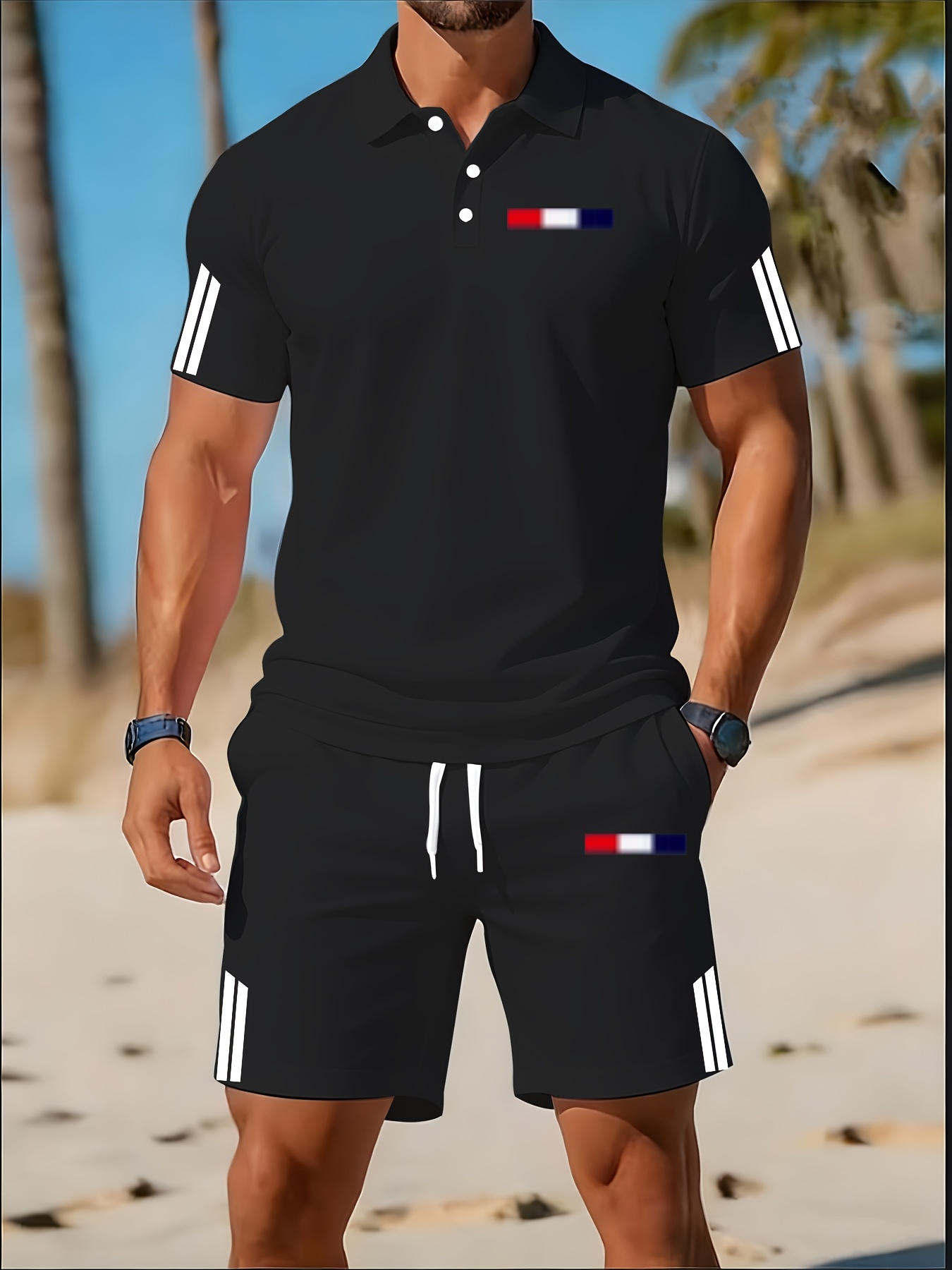 Men'S Fashion Polo Shirt - 2026年夏メンズポロシャツセット - 3Dプリントデザイン、通気性、軽量、快適、ファッショナブルなアウトドアメンズウェア
