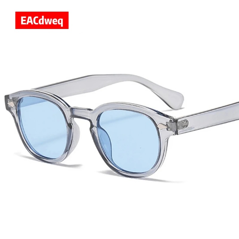 Men'S Fashion Round Glasses - ヴィンテージラウンドサングラス女性男性レトロリベットグラデーション女性サングラス UV400 スクエアシェードアイウェア