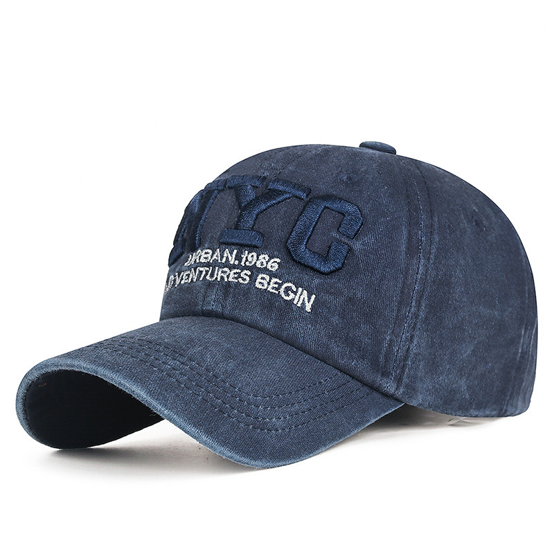 Men'S Fashion Nyc - ニューヴィンテージ ビッグレター NYC ベースボールキャップ メンズ コットンウォッシュ