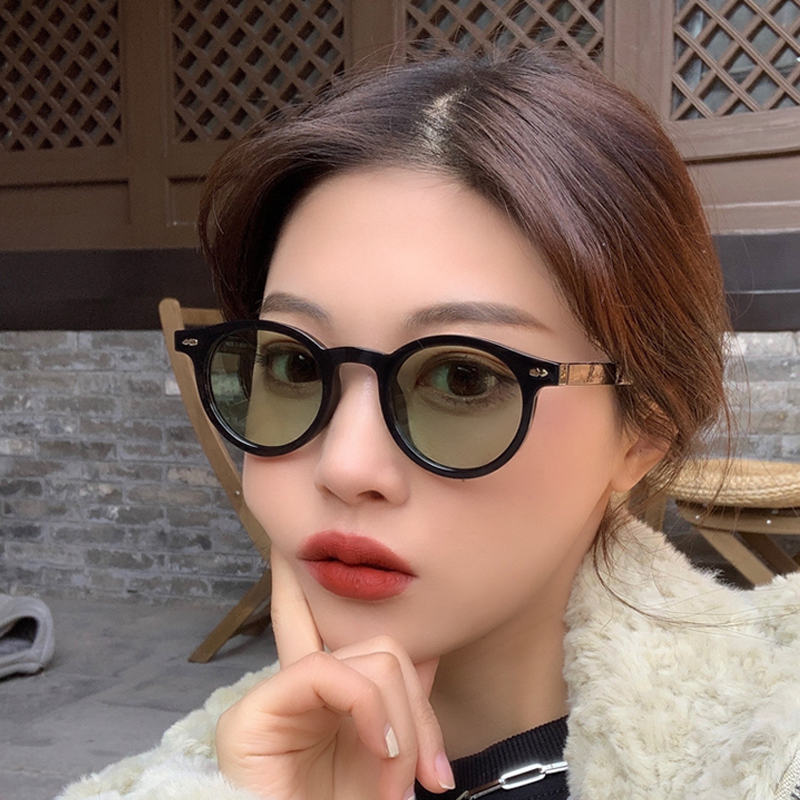 Men'S Fashion Round Glasses - 新しい小さな丸いサングラス男性女性ヴィンテージファッションブランドデザイナーメガネ太陽ヴィンテージドライビングアイウェア