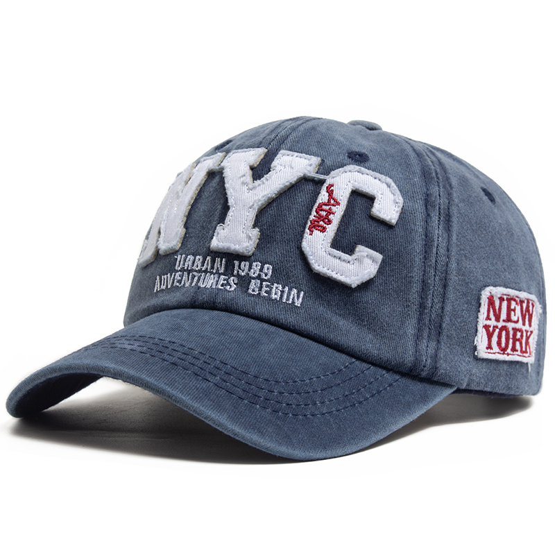Men'S Fashion Nyc - 男性と女性のための野球帽,大きな文字,色あせた綿のバイザー,柔らかいフラップ,ヴィンテージのファッション帽子,新しい,春と秋