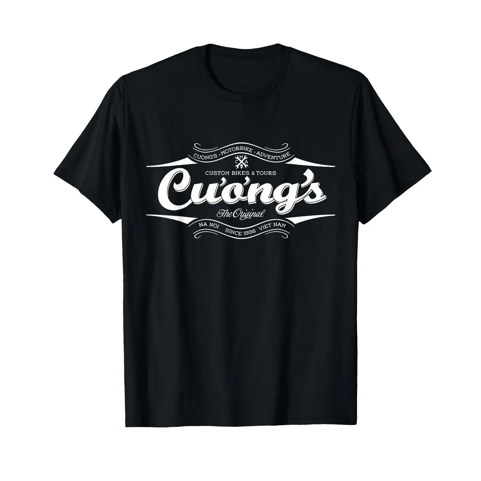 Mens Fashion Store - Cuong's Bike Store Tシャツ ヴィンテージ ウォッシュ加工
