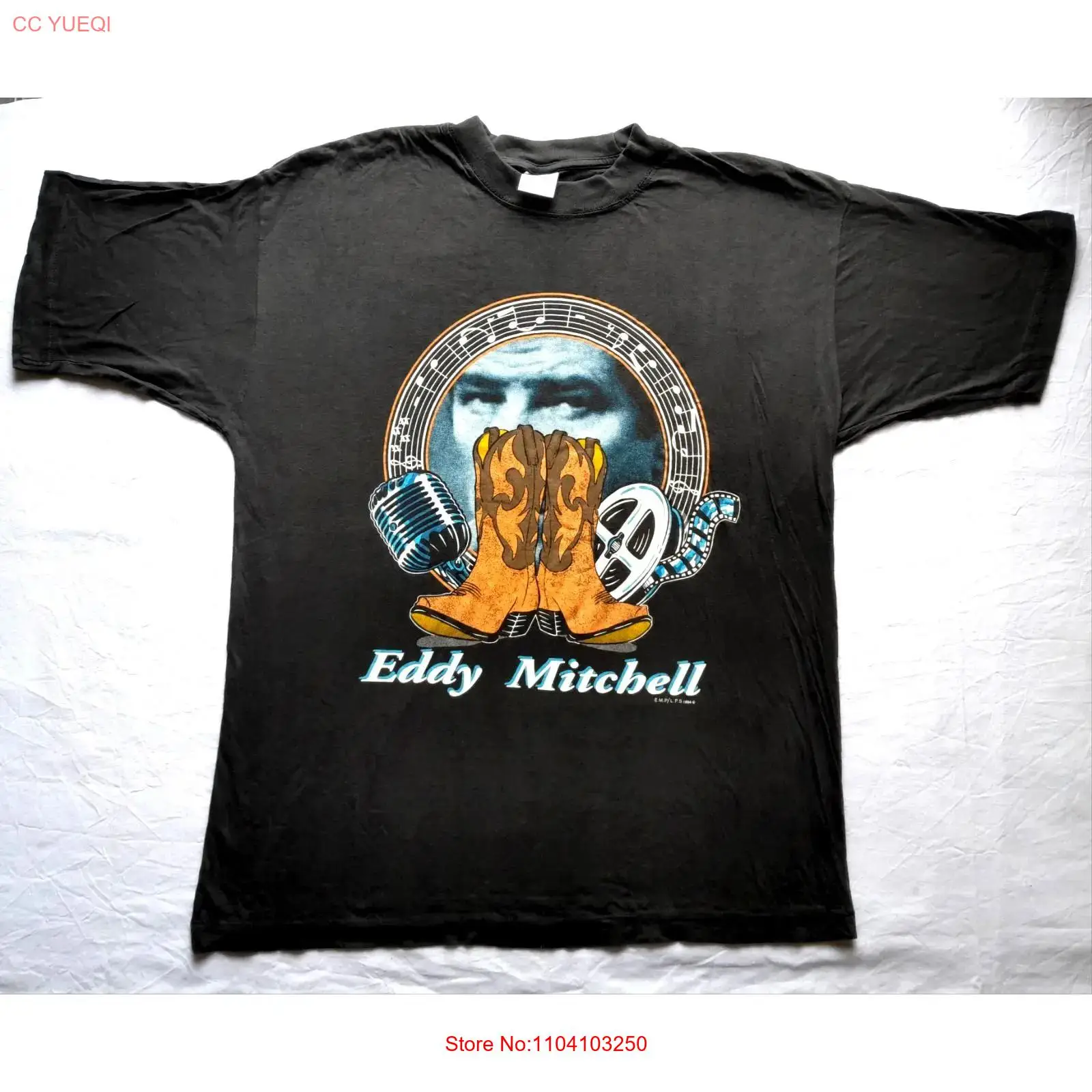 Xl Men'S Fashion - 希少なオリジナルヴィンテージエディミッチェル1994年TシャツXL新品未着用ヴィンテージウォッシュ加工カジュアルファッションソフトユニセックスグラフィック