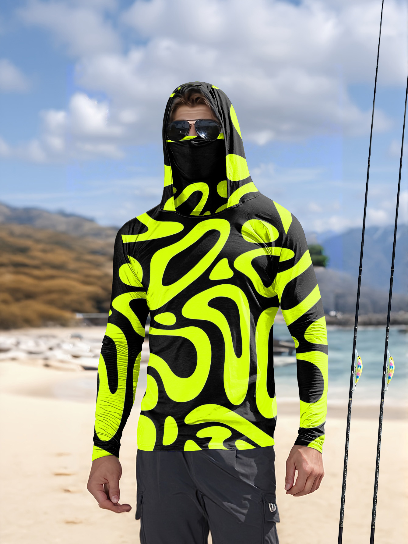 Men'S Fashion For Summer 2026 - 2026年夏新作 メンズ長袖シャツ 3Dパターンプリント スポーティー＆カジュアルウェア 快適で柔らかい