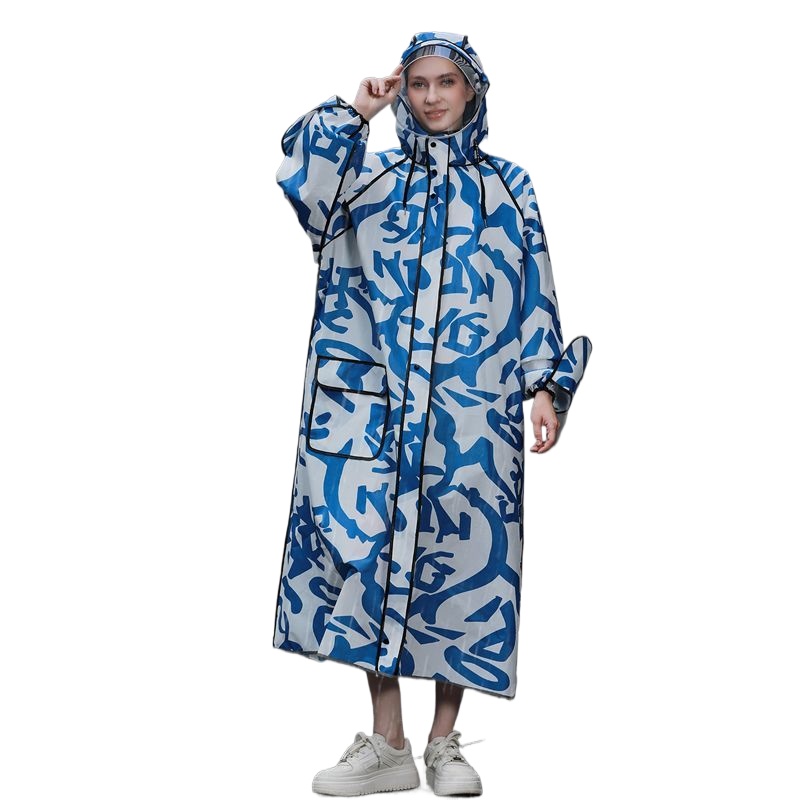 Mens Fashion Poncho - 大人用ロングカモフラージュレインコート、頑丈なアウトドアハイキングサイクリングポンチョ、女性用ファッショントラベル