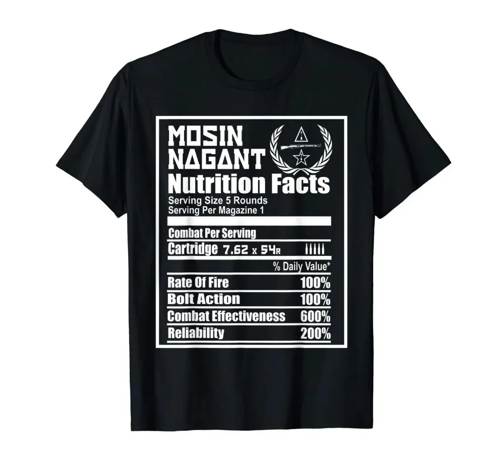 モシン・ナガンの栄養成分表 夏のファッション半袖Tシャツ ブ - Men'S Fashion Websites のレビューと価格