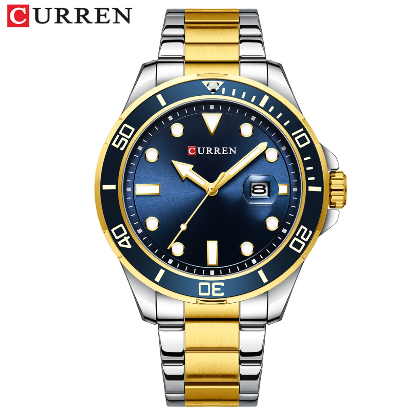 CURREN ニューグリーンウォーターゴーストシリーズブラン - Mens Fashion Watch のレビューと価格
