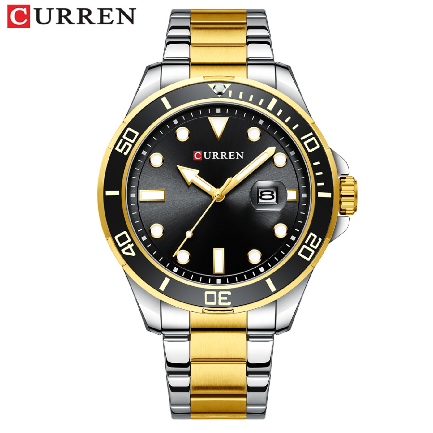 CURREN ニューグリーンウォーターゴーストシリーズブラン - Mens Fashion Watch のレビューと価格