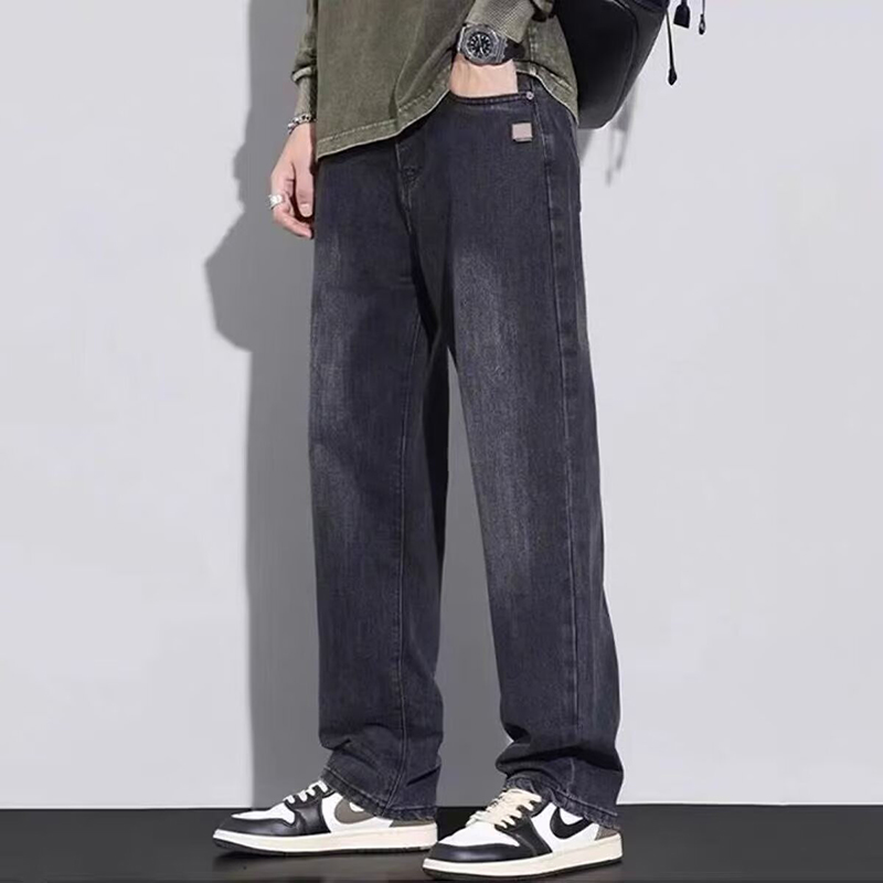 春秋アメリカンレトロカジュアルパンツ メンズ ハイストリート - Men'S Fashion With Baggy Jeans のレビューと価格
