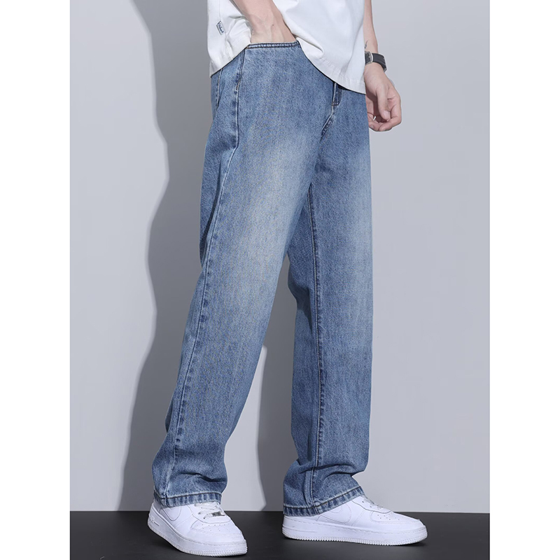 春秋アメリカンレトロカジュアルパンツ メンズ ハイストリート - Men'S Fashion With Baggy Jeans のレビューと価格