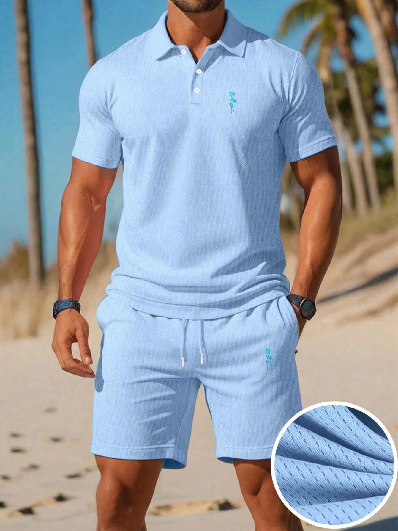夏の新作メンズポロシャツセット カジュアルスポーティー クー - Men'S Fashion Polo Shirt のレビューと価格