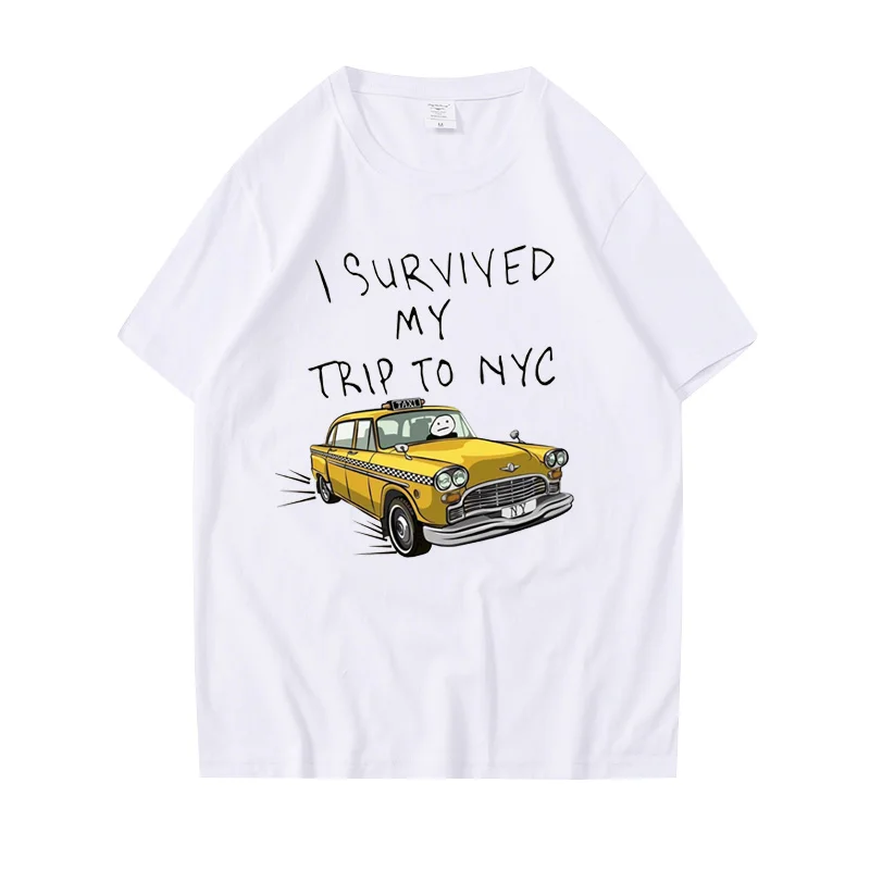 私はニューヨークへの旅を生き延びましたプリント Tシャツ男性 - Men'S Fashion Nyc のレビューと価格