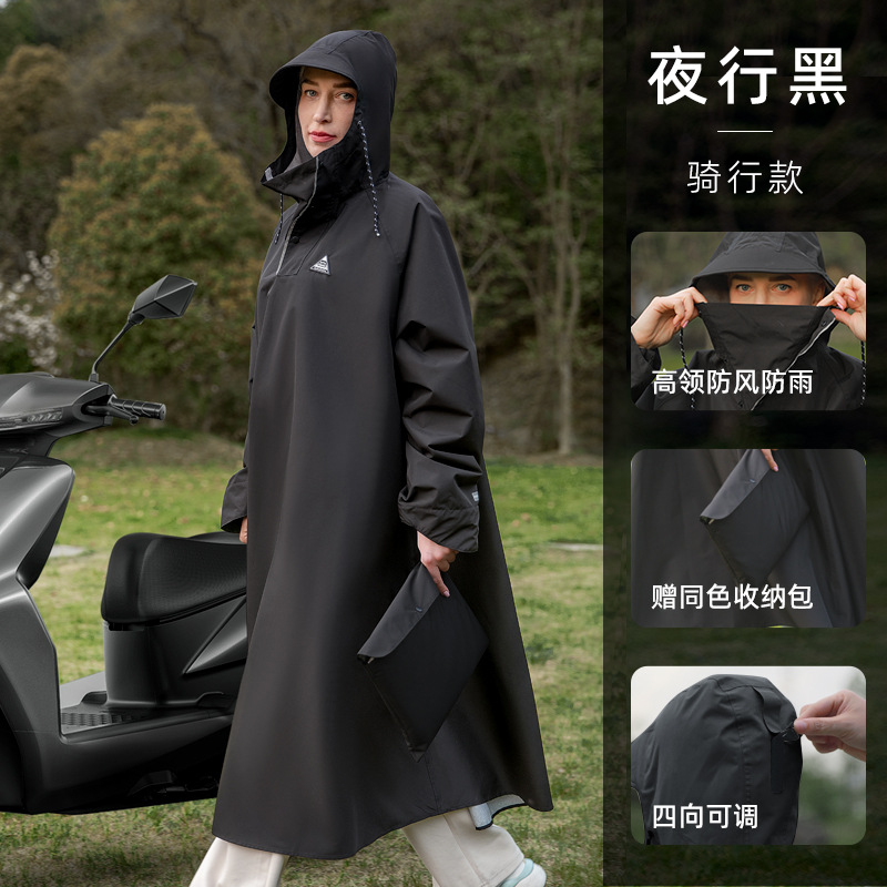 大人用ファッションアウトドアレインコート全身防水特大ロングポ - Mens Fashion Poncho のレビューと価格