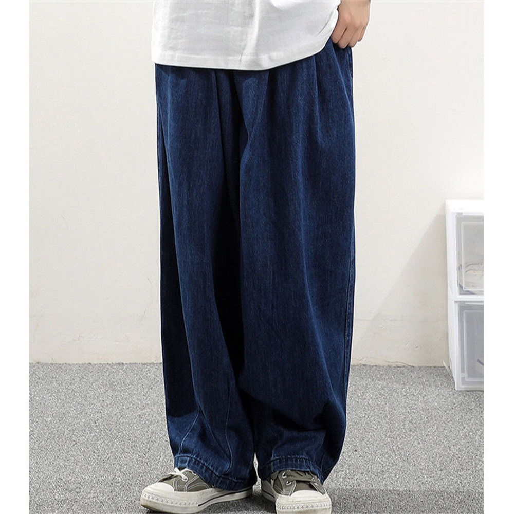 男性ワイドレッグジーンズだぶだぶレトロブルー日本シンプルレジ - Men'S Fashion With Baggy Jeans のレビューと価格
