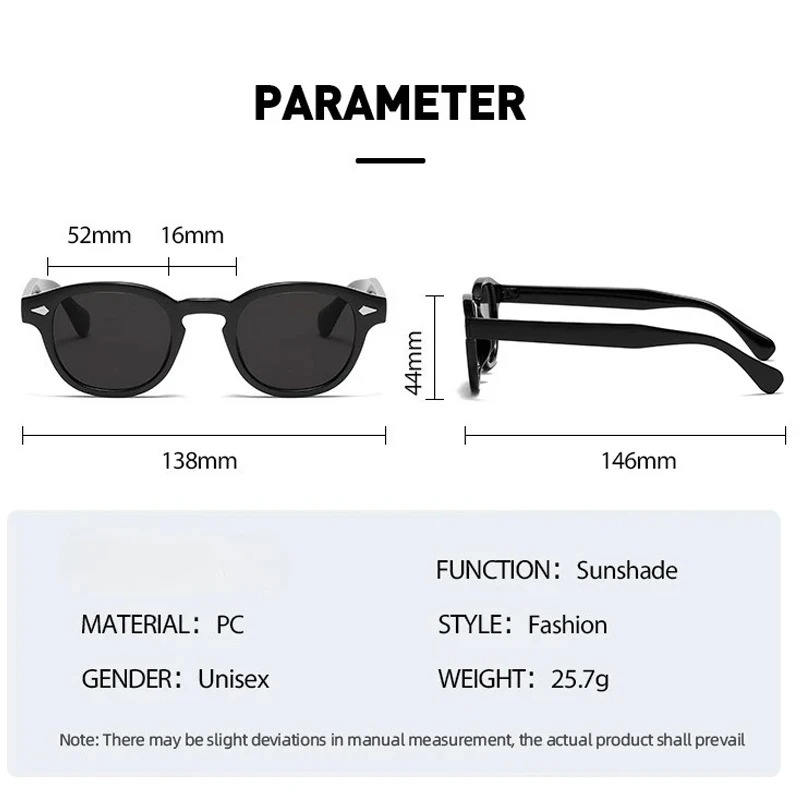 ヴィンテージラウンドサングラス女性男性レトロリベットグラデー - Men'S Fashion Round Glasses のレビューと価格