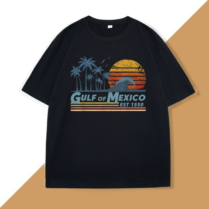 メキシコ湾 Tシャツ男性女性湾岸ミシシッピフロリダビーチ T - Mens Fashion Mexico のレビューと価格