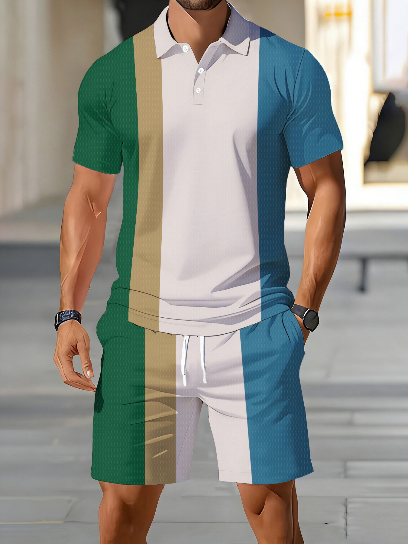2026年夏新作メンズポロシャツセット - ストリートカジュ - Men'S Fashion Polo Shirt のレビューと価格