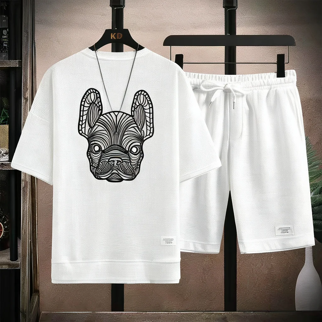夏のメンズ速乾カジュアル半袖Tシャツとショートパンツセットシ - Men'S Fashion Formal のレビューと価格