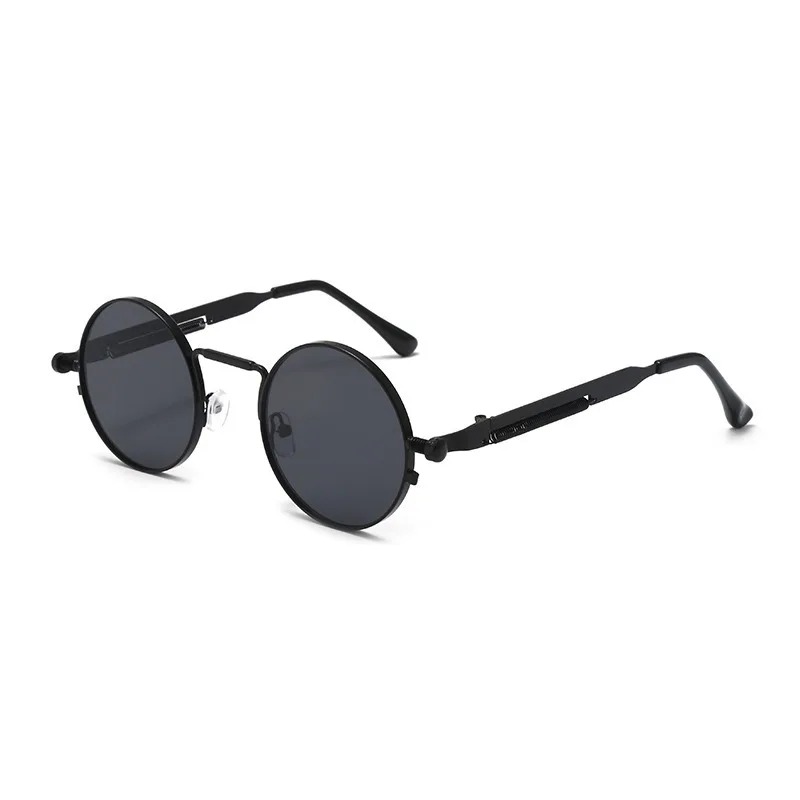 ヴィンテージメタルフレームラウンドサングラス女性男性パンク円 - Men'S Fashion Round Glasses のレビューと価格