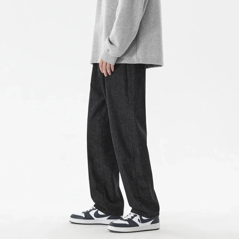 メンズ韓国ストレートレッグバギージーンズ,カジュアルパンツ, - Men'S Fashion With Baggy Jeans のレビューと価格