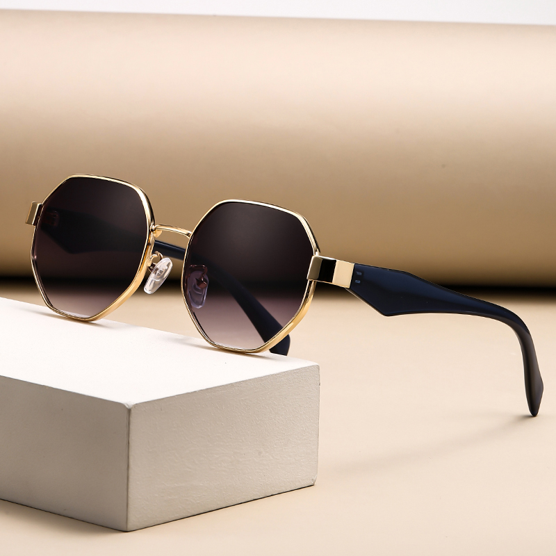 レトロラウンドフレームラージフレームサングラス新しい女性サン - Men'S Fashion Round Glasses のレビューと価格