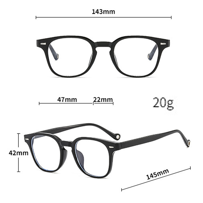 シンプルな丸型フレーム1個、日常の通勤に適しており、男女兼用 - Men'S Fashion Round Glasses のレビューと価格