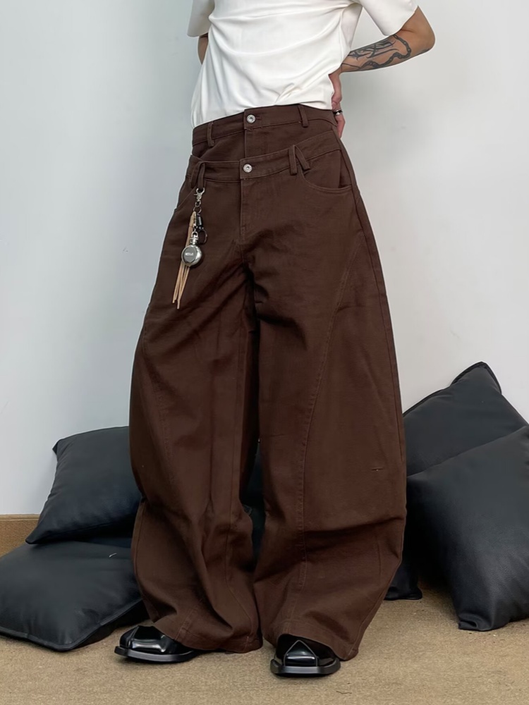 2026年 ロパ Y2Kファッション ダブルウエストバンド  - Men'S Fashion With Baggy Jeans のレビューと価格