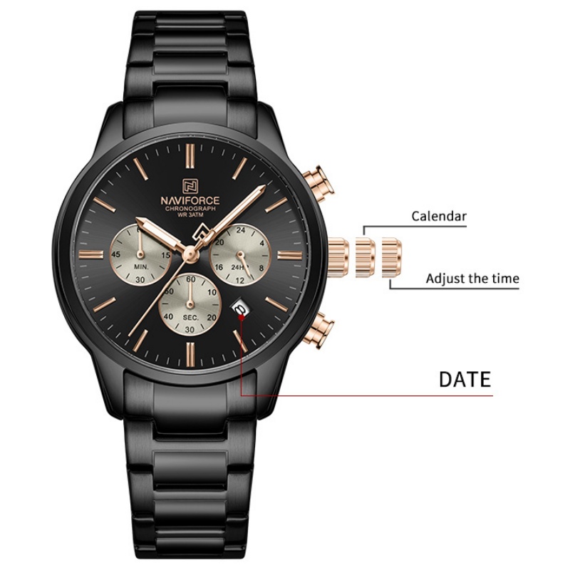 NAVIFORCE メンズクォーツクロノグラフウォッチ 防水 - Mens Fashion Watch のレビューと価格