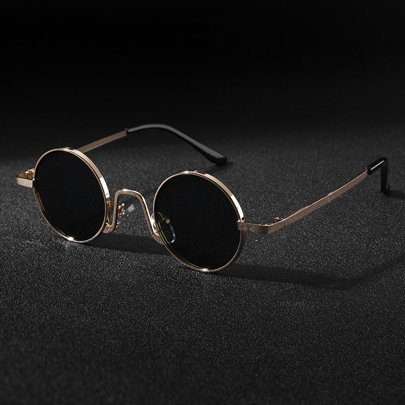 ヴィンテージデザイナー屋外用サングラス メンズ ラウンドファ - Men'S Fashion Round Glasses のレビューと価格