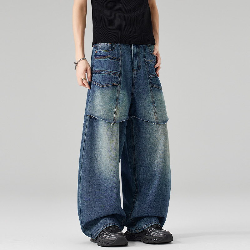 メンズブルースプライスカジュアルトレンディシンプルベーシック - Men'S Fashion With Baggy Jeans のレビューと価格