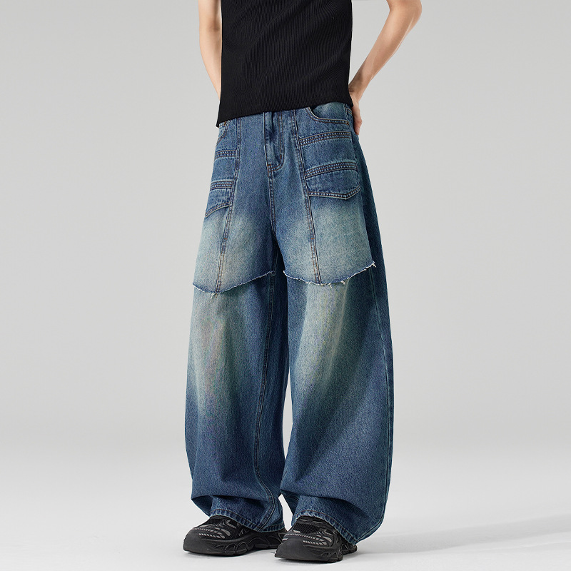 メンズブルースプライスカジュアルトレンディシンプルベーシック - Men'S Fashion With Baggy Jeans のレビューと価格