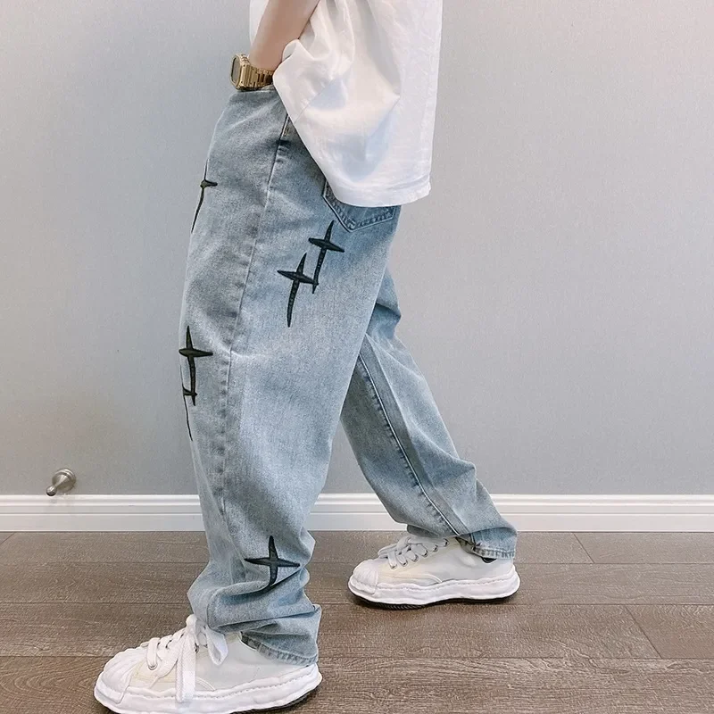 メンズワイドレッグカーゴパンツ,バギージーンズ,ストリートウ - Men'S Fashion With Baggy Jeans のレビューと価格