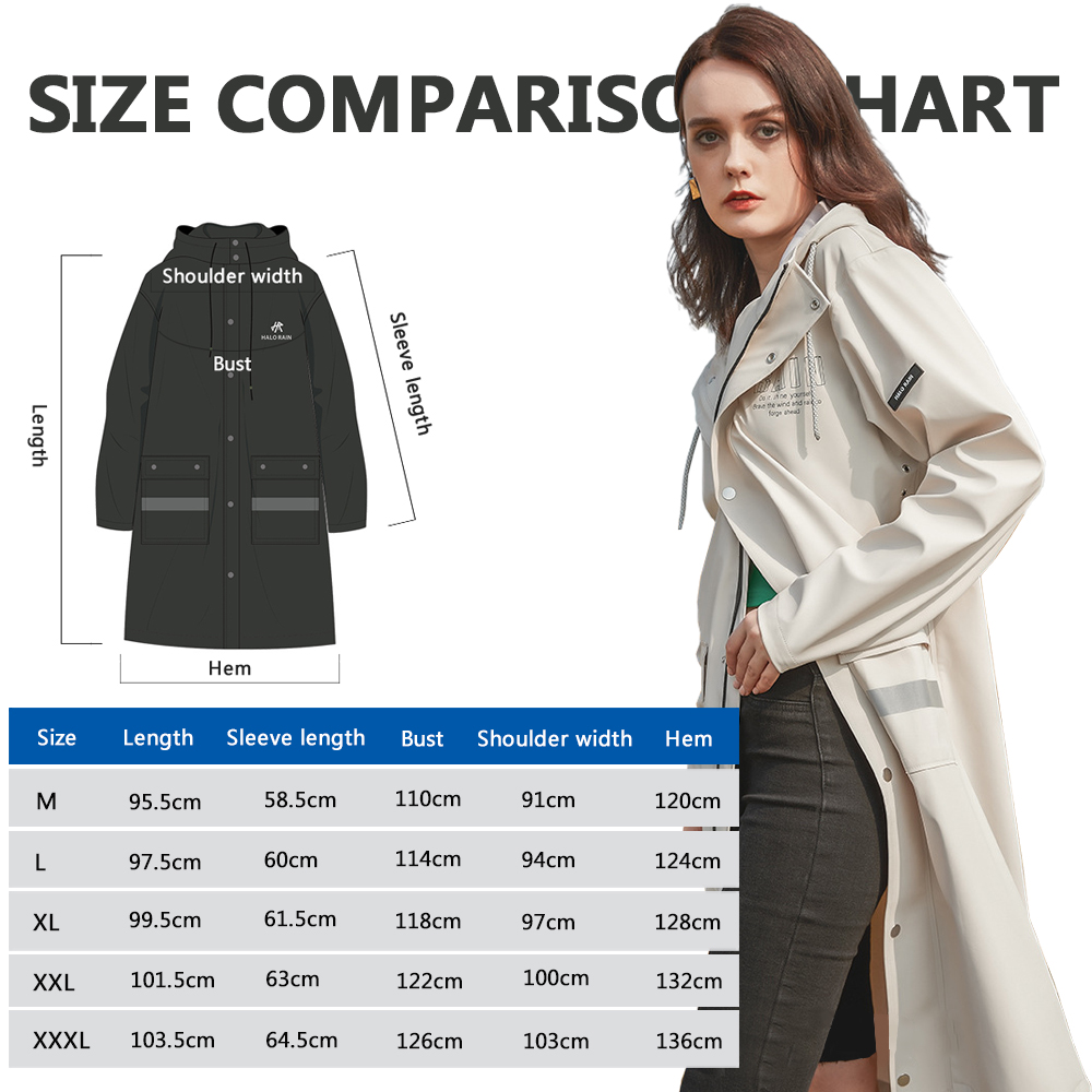 防水ロングレインコート 大人用 ユニセックス フルレングス  - Mens Fashion Poncho のレビューと価格