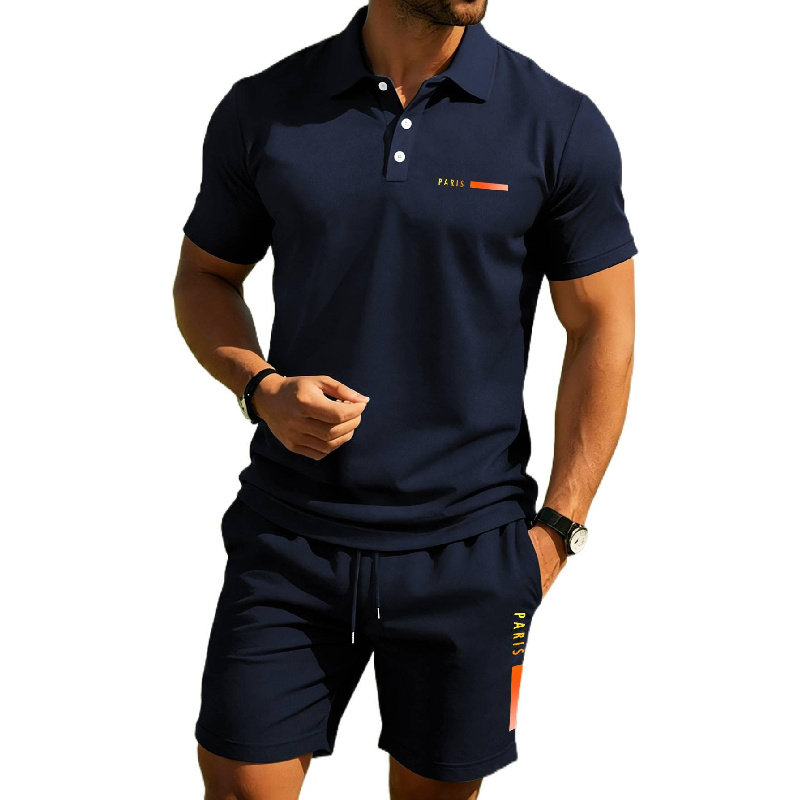 PARIS プリント メンズ ハイエンド サマーポロシャツ、 - Men'S Fashion Polo Shirt のレビューと価格