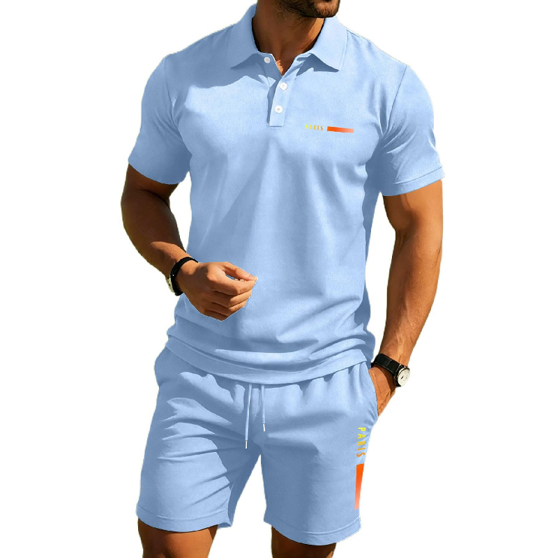 PARIS プリント メンズ ハイエンド サマーポロシャツ、 - Men'S Fashion Polo Shirt のレビューと価格