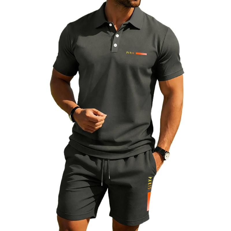 PARIS プリント メンズ ハイエンド サマーポロシャツ、 - Men'S Fashion Polo Shirt のレビューと価格