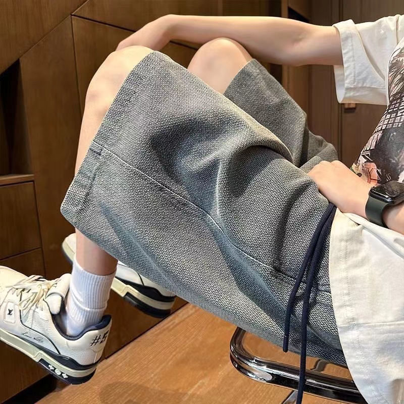 メンズショートパンツジーンズブルーデニムジョーツバギー原宿パ - Men'S Fashion With Baggy Jeans のレビューと価格