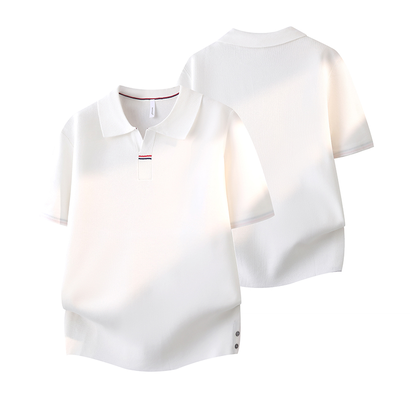 夏の新作ライトラグジュアリーメンズシンプルTシャツラペル半袖 - Men'S Fashion Polo Shirt のレビューと価格