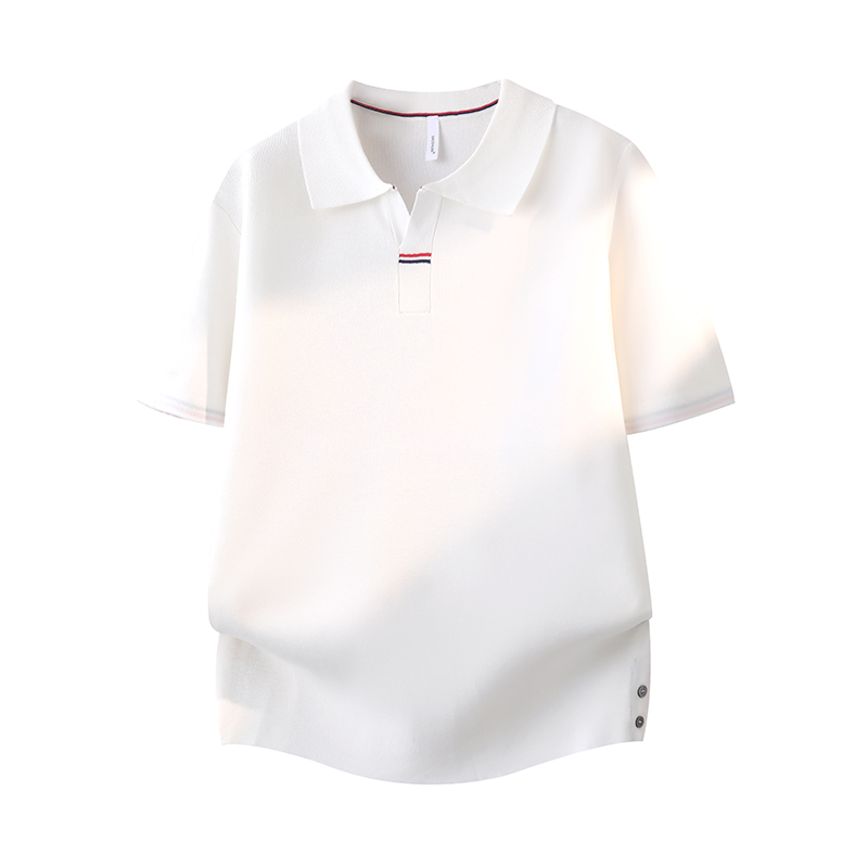 夏の新作ライトラグジュアリーメンズシンプルTシャツラペル半袖 - Men'S Fashion Polo Shirt のレビューと価格