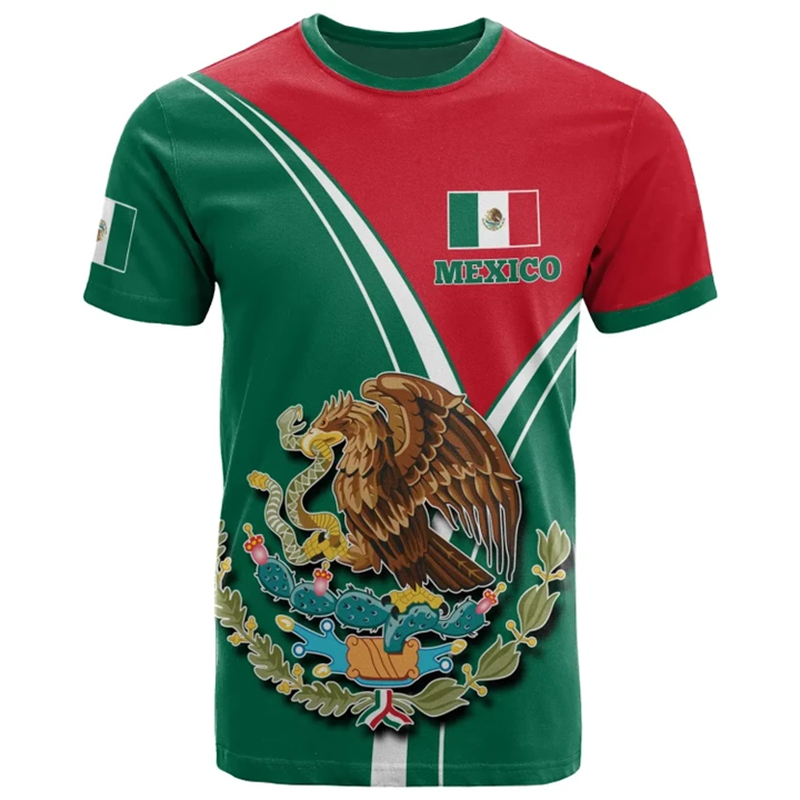 メンズメキシコ国旗Tシャツ,メッシュイーグルパターン,特大半 - Mens Fashion Mexico のレビューと価格