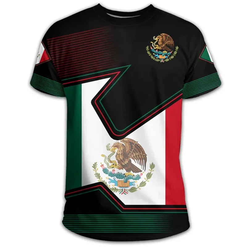 メンズメキシコ国旗Tシャツ,メッシュイーグルパターン,特大半 - Mens Fashion Mexico のレビューと価格