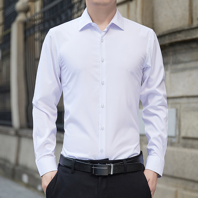 新作プラスサイズメンズ無地ビジネスシャツファッションクラシッ - Men'S Fashion Formal のレビューと価格