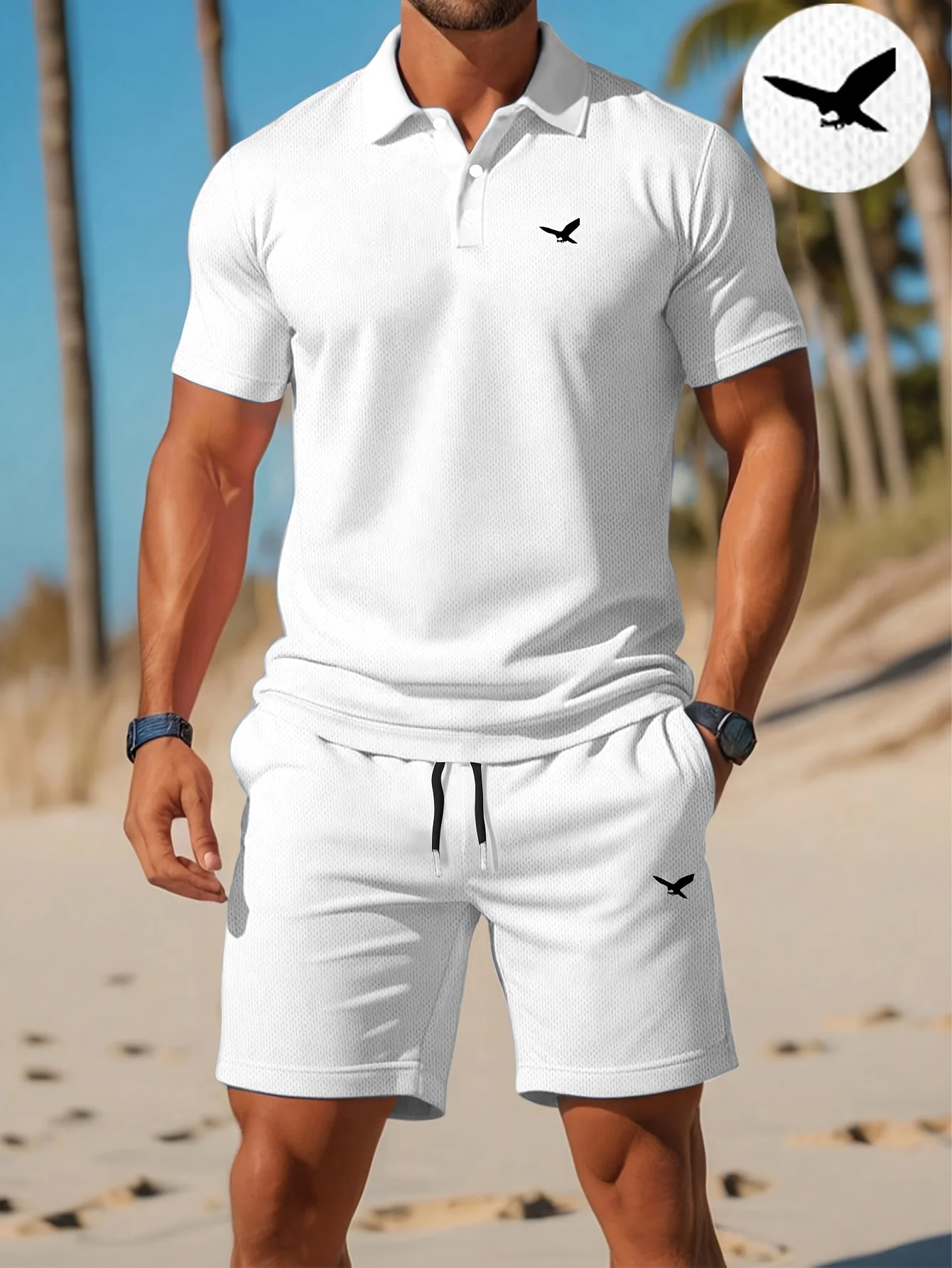 夏の新作メンズポロシャツセット カジュアルスポーティー クー - Men'S Fashion Polo Shirt のレビューと価格