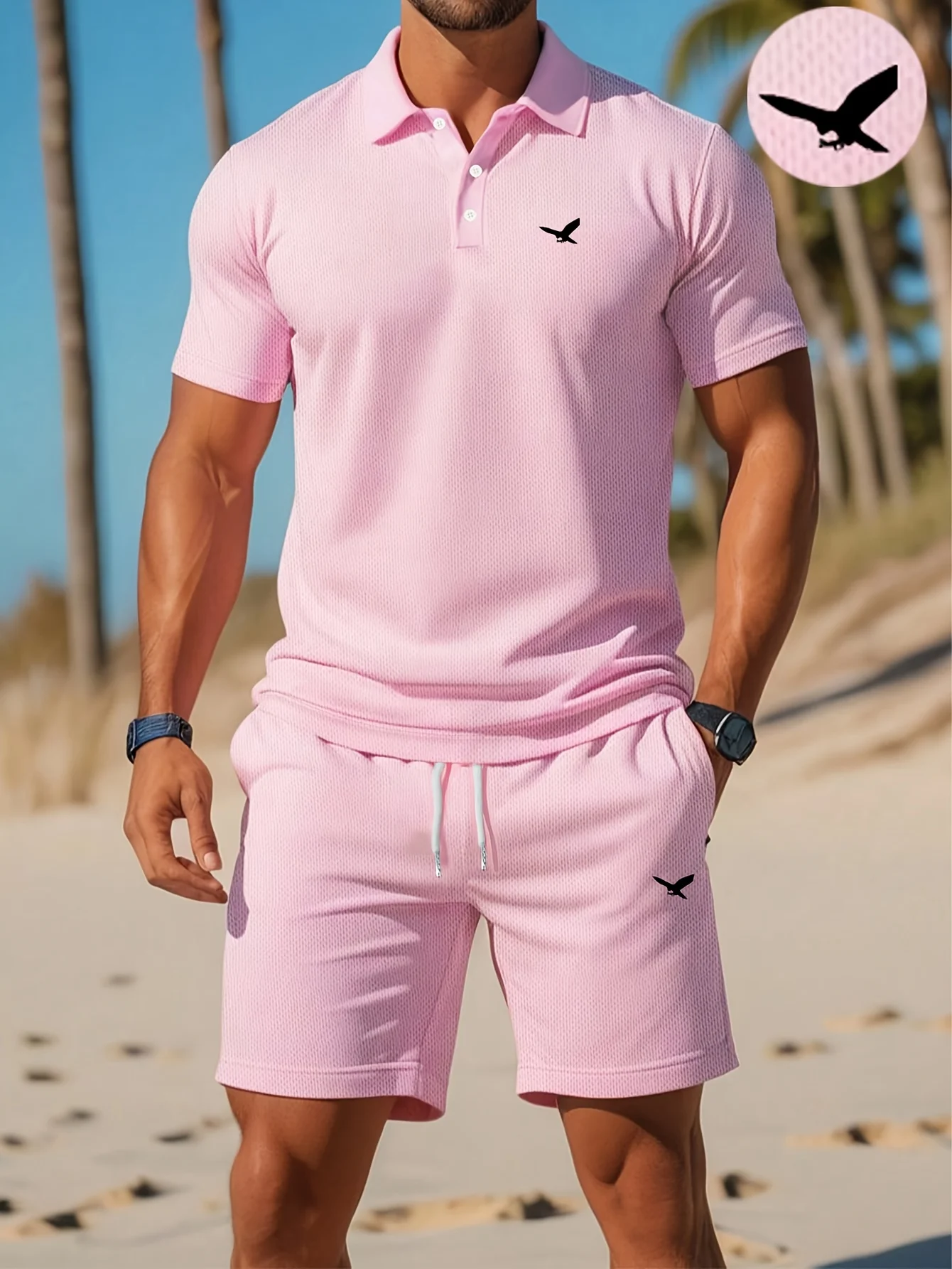 夏の新作メンズポロシャツセット カジュアルスポーティー クー - Men'S Fashion Polo Shirt のレビューと価格